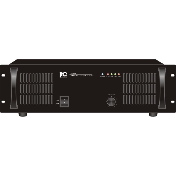 Підсилювач потужності трансляційний одноканальний T-61500 ITC 100В 1500Вт Підсилювач потужності трансляційний одноканальний T-61500 ITC 100В 1500Вт