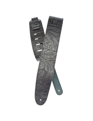 Ремінь для гітари PLANET WAVES PW25LE00 Embossed Leather Guitar Strap, Black