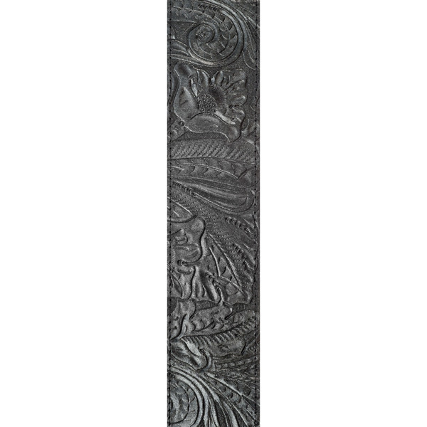 Ремінь для гітари PLANET WAVES PW25LE00 Embossed Leather Guitar Strap, Black