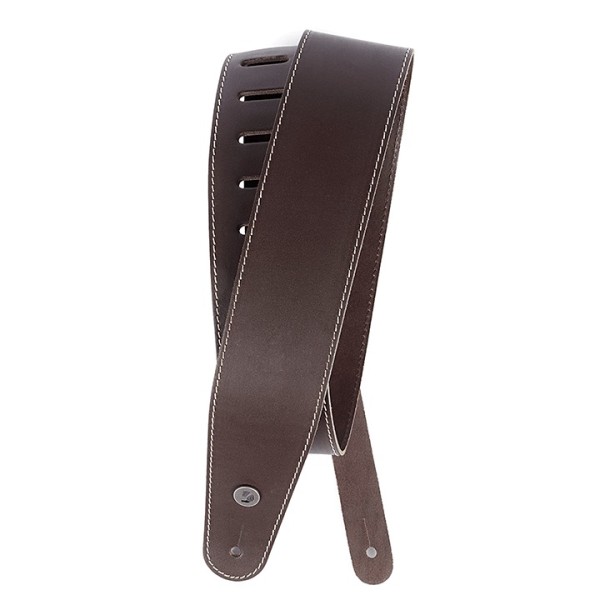 Ремінь для гітари PLANET WAVES PW25LS01DX Classic Leather Guitar Strap with Contrast Stitch, Brown