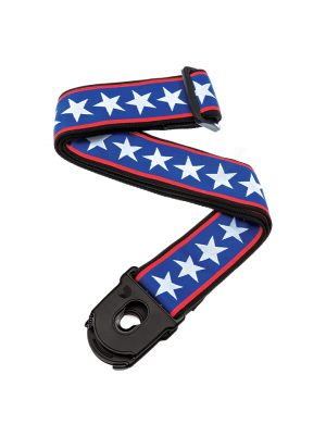 Ремінь для гітари PLANET WAVES PW50PLA10 Planet Lock Guitar Strap, Stars & Stripes