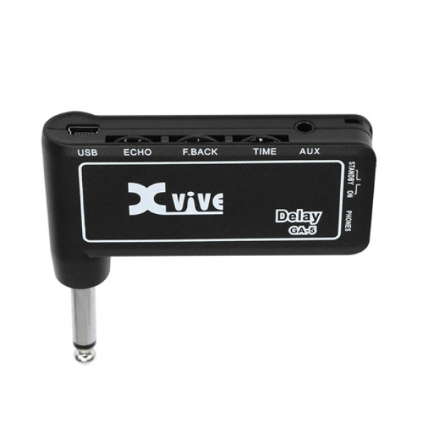 Компактний гітарний підсилювач для навушників XVIVE GA-5 Delay Компактний гітарний підсилювач для навушників XVIVE GA-5 Delay