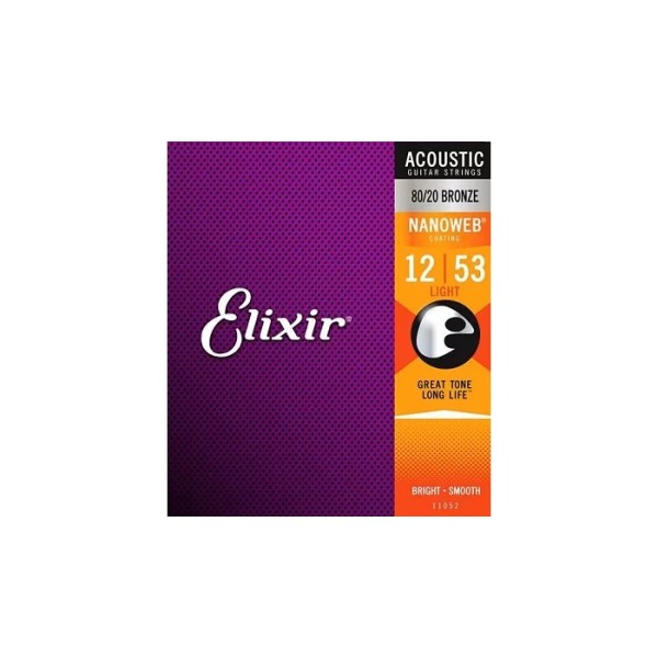 Струни для акустичної гітари Elixir AC NW L