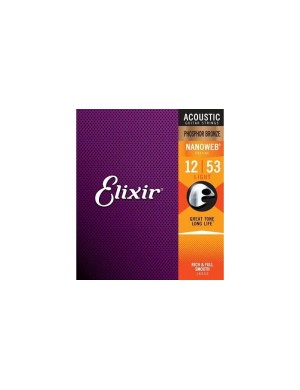 Струни для акустичної гітари Elixir PB NW L