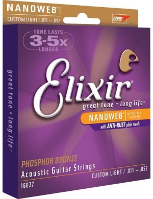 Струны для акустической гитары Elixir PB NW M