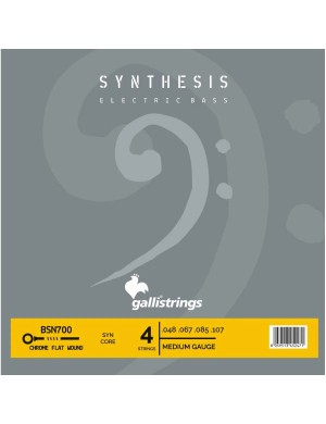 Струны для бас-гитары Gallistrings BSN700 (.048-.107), Synthesis, MEDIUM, Synthetic/Chrome