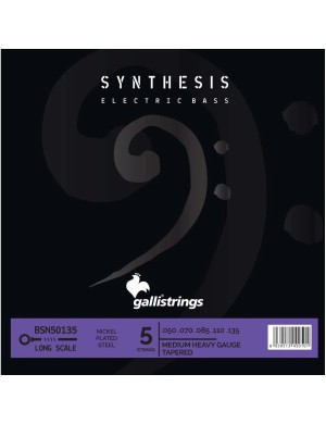 Струны для бас-гитары Gallistrings BSN50135 (.050-.135), Synthesis, MEDIUM HEAVY TAPERED, Nickel