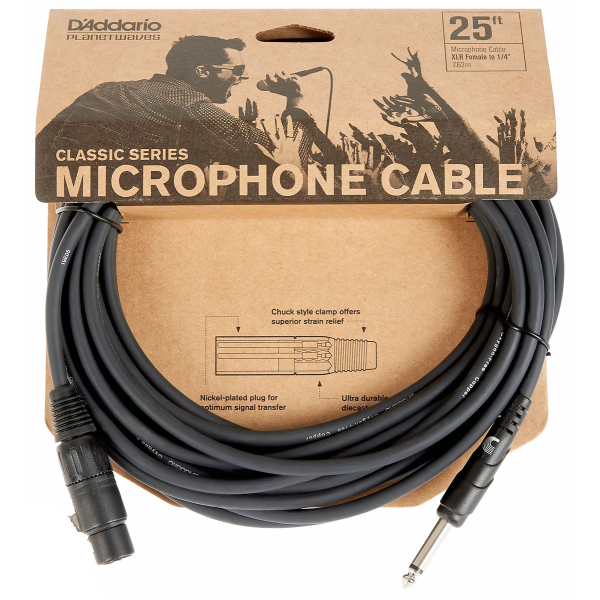 Мікрофонний кабель D’Addario PW-CGMIC-25 Classic Series (7,5 м)