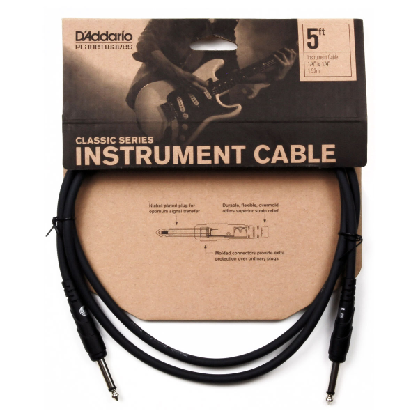 Інструментальний кабель PLANET WAVES PW-CGT-05 Classic Series Instrument Cable 5ft Інструментальний кабель PLANET WAVES PW-CGT-05 Classic Series Instrument Cable 5ft