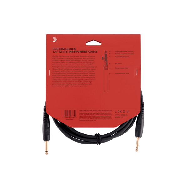 Інструментальний кабель D’Addario PW-G-15 Custom Series (4,5 м)