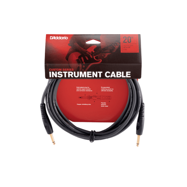 Інструментальний кабель D’Addario PW-G-20 Custom Series (6 м)