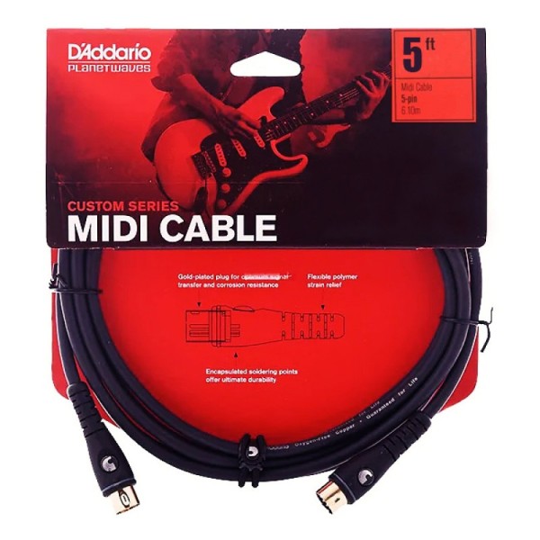 MIDI кабель D’Addario PW-MD-05 Custom Series (1.5m)