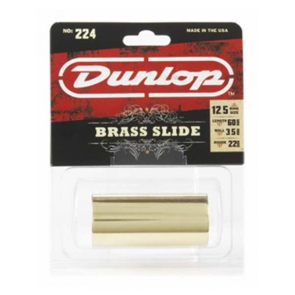Слайдер DUNLOP 224 Brass Heavy Wall Medium Slide