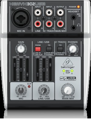Микшерный пульт Behringer XENYX302USB