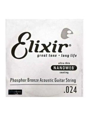Струна для акустической гитары Elixir PB NW 024 Sgl