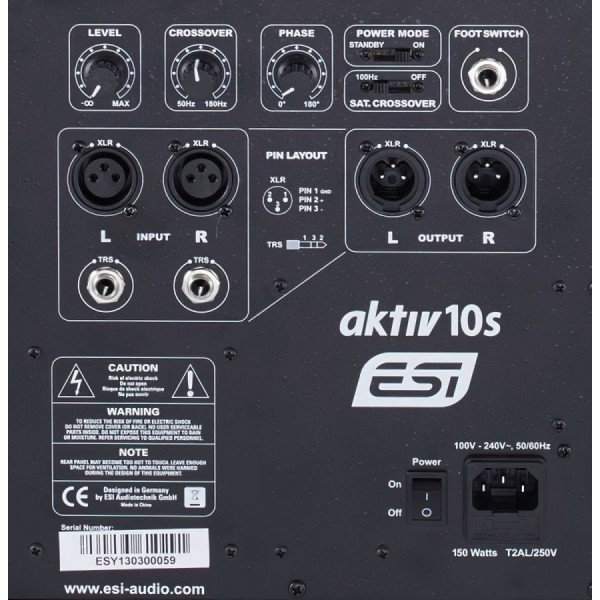 Активний сабвуфер ESI aktiv 10s Активний сабвуфер ESI aktiv 10s