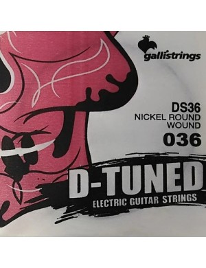 Струна для электрогитары Gallistrings Single String DS36, (.036), Nickel Round Wound