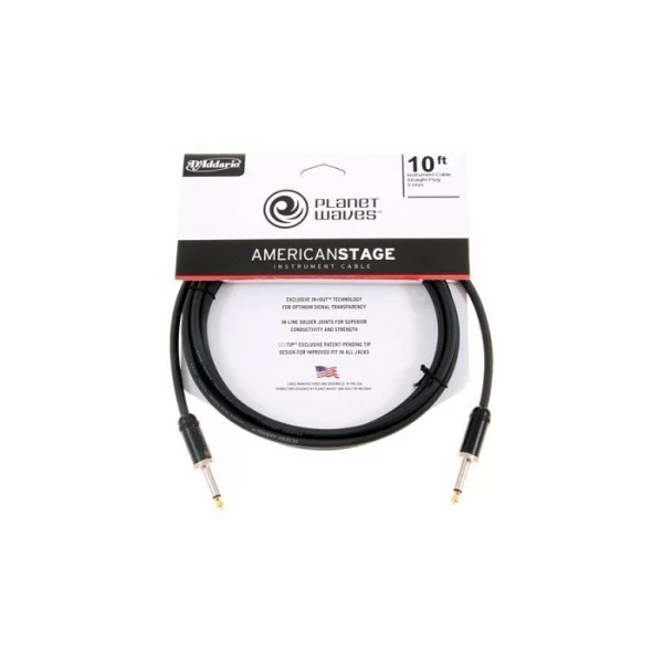 Інструментальний кабель PLANET WAVES PW-AMSG-10 AMERICAN STAGE 10ft Інструментальний кабель PLANET WAVES PW-AMSG-10 AMERICAN STAGE 10ft