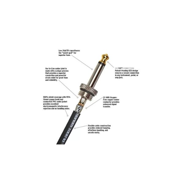 Інструментальний кабель PLANET WAVES PW-AMSG-15 AMERICAN STAGE 15ft Інструментальний кабель PLANET WAVES PW-AMSG-15 AMERICAN STAGE 15ft