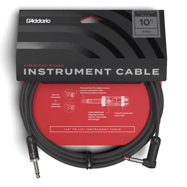 Інструментальний кабель D'ADDARIO PW-AMSGRA-10 American Stage, Right to Straight (3m) Інструментальний кабель D'ADDARIO PW-AMSGRA-10 American Stage, Right to Straight (3m)