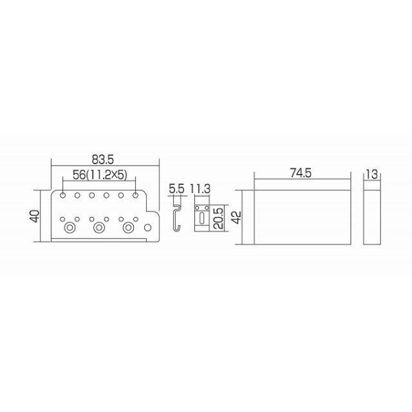 Тремоло для електрогітари GOTOH GE101T (C)