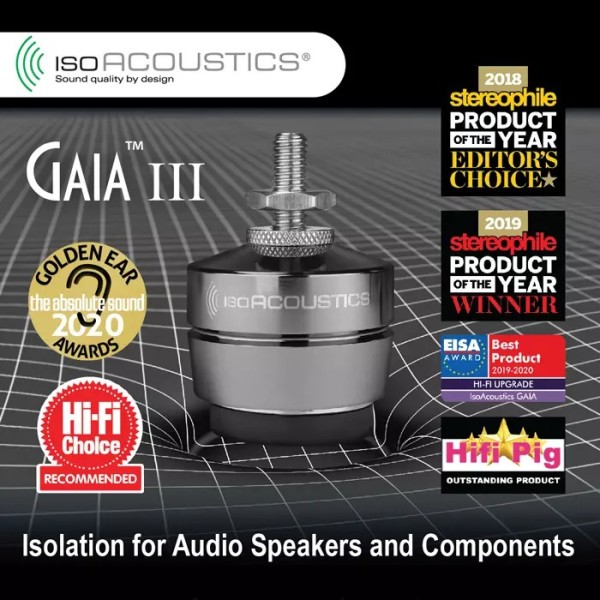 Комплект антирезонансних ніжок для акустичних систем IsoAcoustics GAIA III Комплект антирезонансних ніжок для акустичних систем IsoAcoustics GAIA III