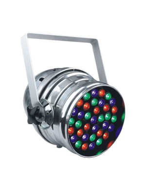 Светодиодный прожектор CIM SI-018G LED PAR 64 (10 R/10 G/10 B/6 Amber *3W, RGB+ Amber, DMX