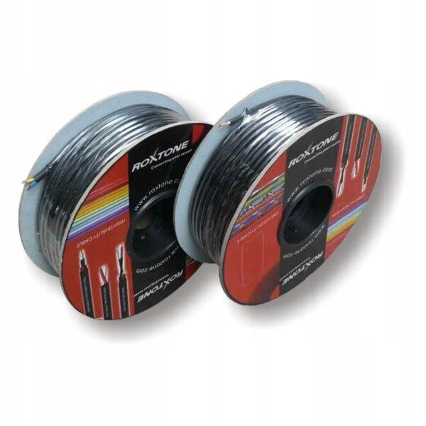 Мікрофонний кабель 6,8мм 2x0.22мм ROXTONE MC005-BK-100m