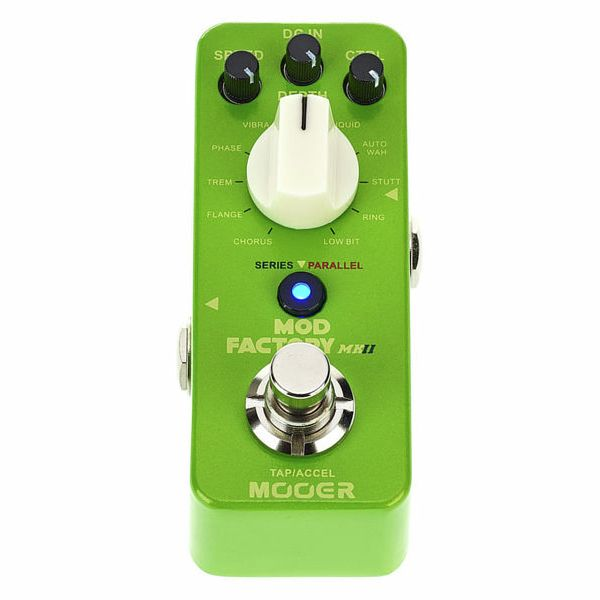 Гітарна педаль ефектів Mooer Mod Factory MKII – модуляції, Tap Tempo, Series/Parallel, 11 ефектів