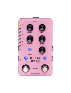 Гітарна педаль дилей MOOER D7 X2 Delay