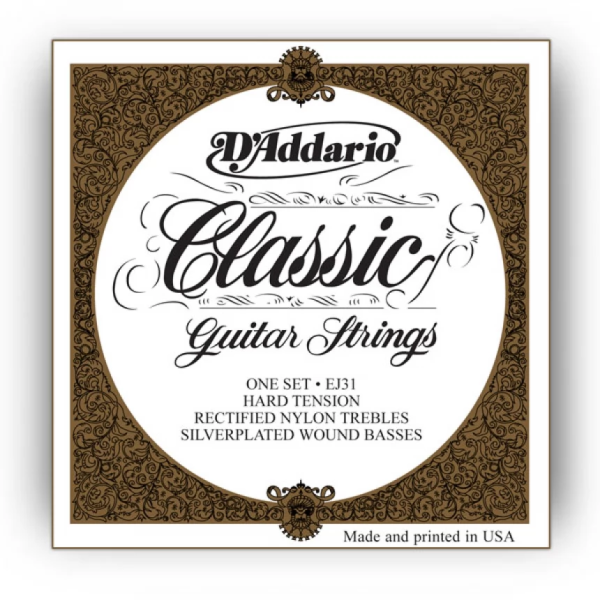 Набір струн для класичної гітари DADDARIO EJ31 PRO ARTE RECTIFIED HARD TENSION