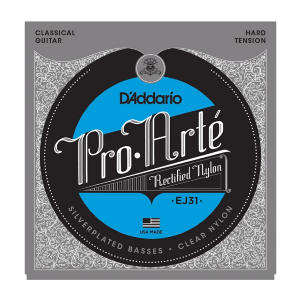 Набір струн для класичної гітари DADDARIO EJ31 PRO ARTE RECTIFIED HARD TENSION
