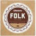Струни для класичної гітари D'Addario EJ33 FOLK NYLON 80/20 Bronze Ball End Clear Treble