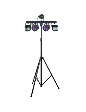 Комплект світлодіодного обладнання на стійці BIG SET PAR + DERBY + LASER