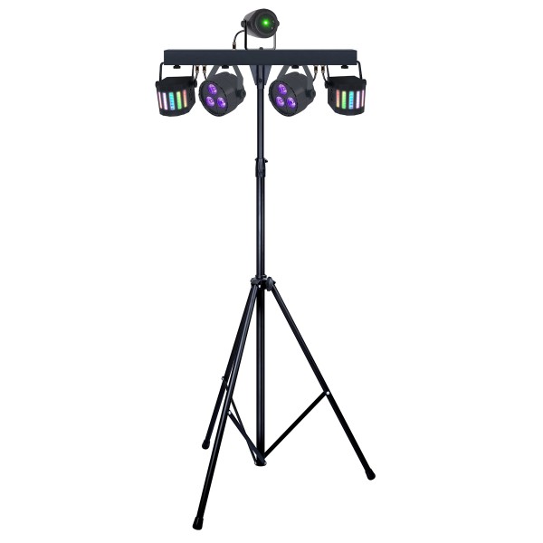 Комплект світлодіодного обладнання на стійці BIG SET PAR + DERBY + LASER