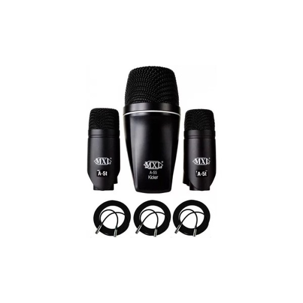 Набір інструментальних мікрофонів для барабанів Marshall Electronics MXL барабан 5-K Набір інструментальних мікрофонів для барабанів Marshall Electronics MXL барабан 5-K