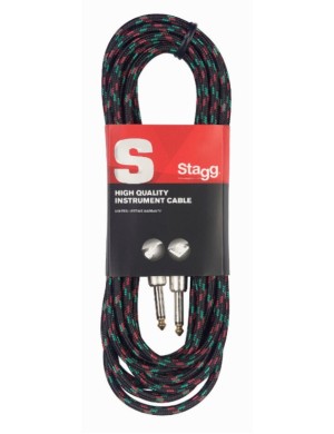 Инструментальный кабель Jack 6.3 мм моно папа - Jack 6.3 мм моно папа STAGG SGC3VT BK Инструментальный кабель Jack 6.3 мм моно папа - Jack 6.3 мм моно папа STAGG SGC3VT BK