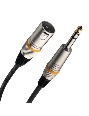 Симетричний мікрофонний кабель RockCable RCL30383 D6M BA – XLR (тато) / TRS Jack, 3 м