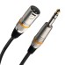 Симетричний мікрофонний кабель RockCable RCL30383 D6M BA – XLR (тато) / TRS Jack, 3 м