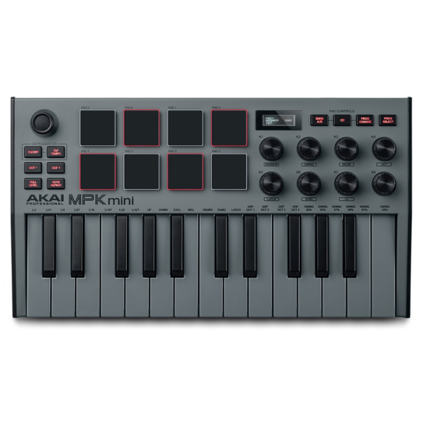 MIDI клавіатура AKAI MPK Mini MK3 Grey