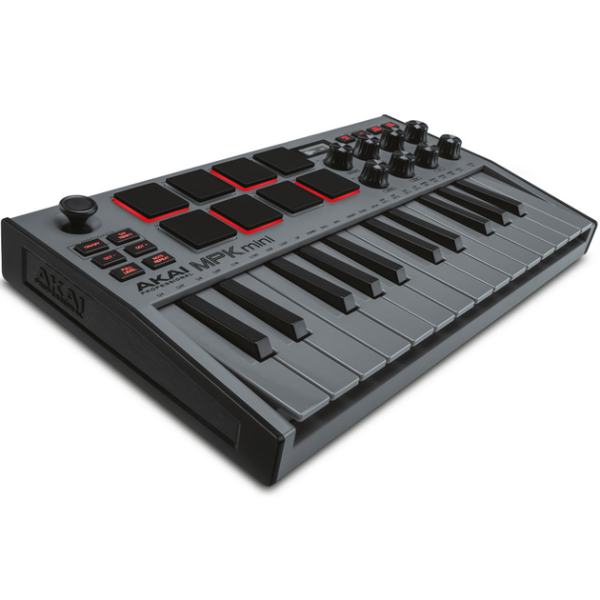 MIDI клавіатура AKAI MPK Mini MK3 Grey