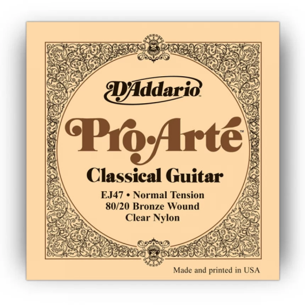 Набір струн для класичної гітари DADDARIO EJ47 PRO-ARTE 80/20 BRONZE WOUND NORMAL TENSION