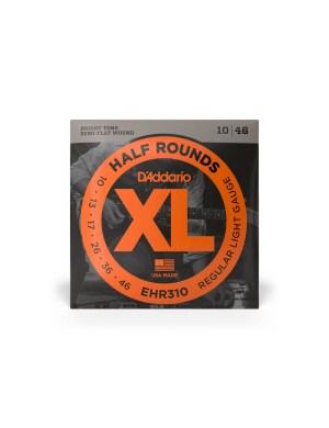 Набор струн для электрогитары DADDARIO EHR310 XL HALF ROUNDS REGULAR LIGHT 10-46