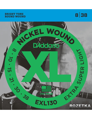 Набор струн для электрогитары DADDARIO EXL130 XL EXTRA SUPER LIGHT (08-38)