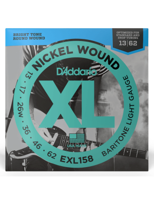 Набор струн для электрогитары DADDARIO EXL158 XL BARITONE LIGHT (13-62)