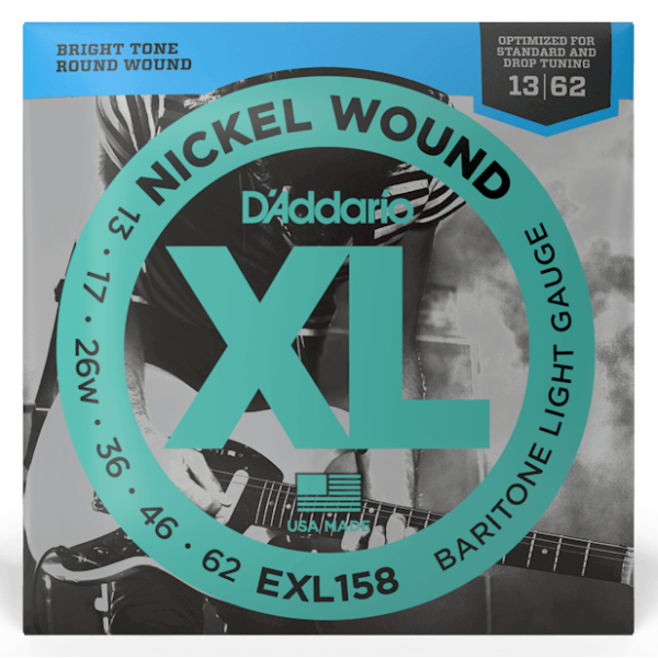 Набір струн для електрогітари DADDARIO EXL158 XL BARITONE LIGHT (13-62)