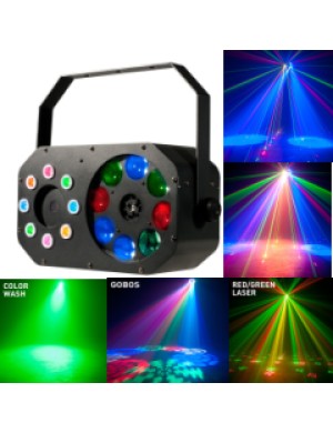 Світлодіодний LED прилад BIG GOBO-WASH-LASER 3in1