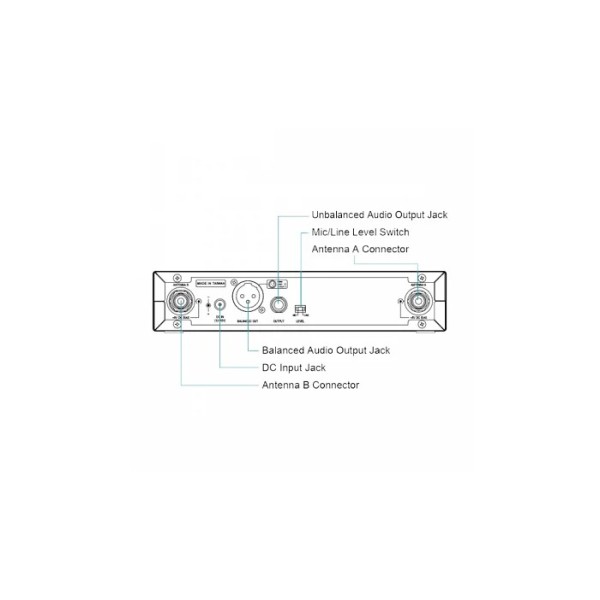Приймач для радіосистеми Mipro ACT-311 6A Приймач для радіосистеми Mipro ACT-311 6A