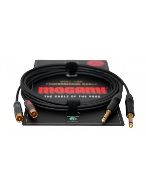 Коммутационный кабель Mogami 2xJACK-2xRCA/2m