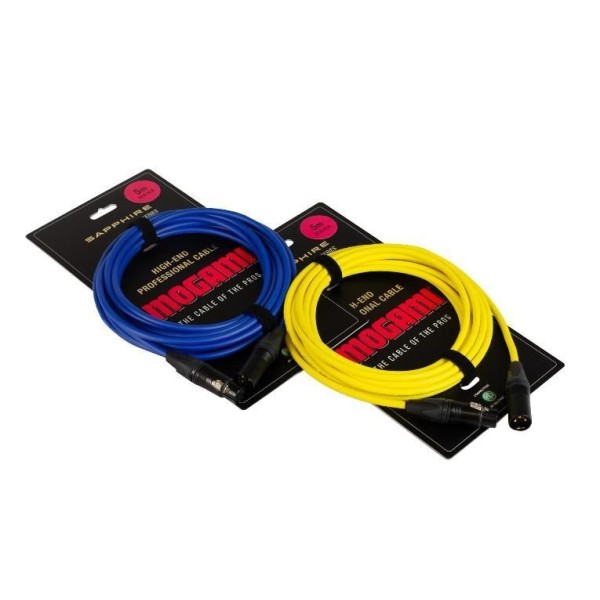Пара мікрофонних кабелів Mogami XLR-XLR-YB, 5m